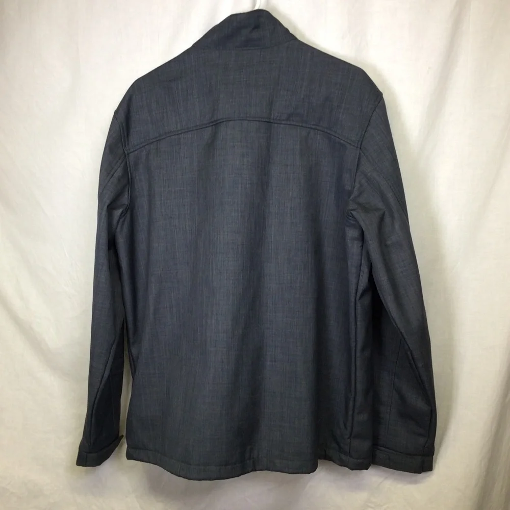 NFL Las Vegas Raiders Mens Dark Gray/Black Full Zip Fleece Lined Jacket, Sz L